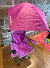 Chaise de camping rose pour enfant Sport Brella