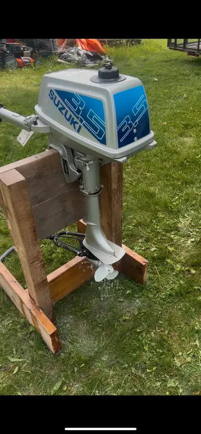 Suzuki 3.5Hp outboard motor for sale, motor was bought new and maybe used a handful of times. In ama...