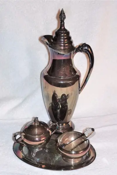 Vintage Silver Plate Coffee Set for your Home Décor OR for ... !