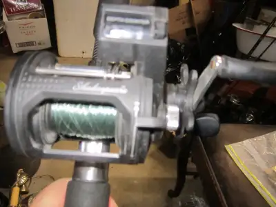 Shakespears ATS Line counter Reel & Mitchell 89" Trolling Rod, View more