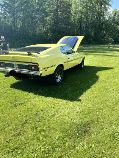 1971 Mustang Mach 1. Car has been restored. 351 Cleavland 4 speed manual transmission. 387 hp to the...
