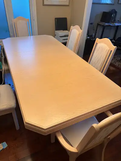 Perfect condition dinning table, chairs and set, View more