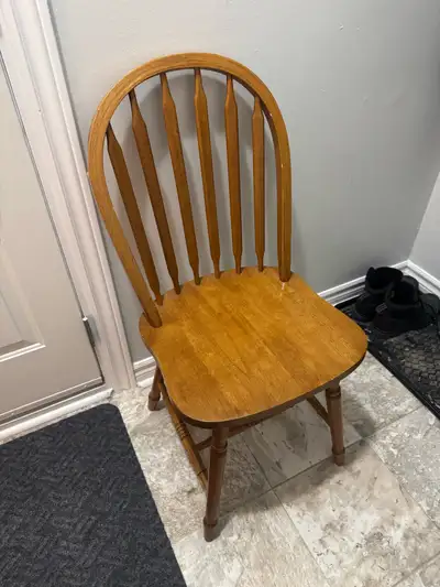 wood chair and endtable, View more