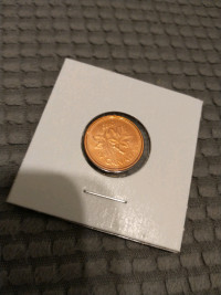 2011 uncirculated BU Canada cent
