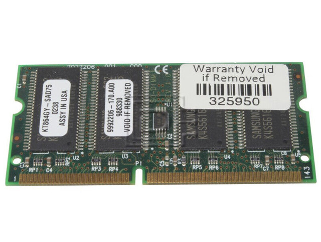 MEMOIRE RAM 2X256MB=512MB RAM SODIMM PC133 133MHz Laptop Memory dans Composants de système  à Ville de Montréal