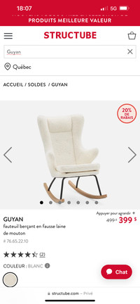 Super belle chaise Guyan Structube