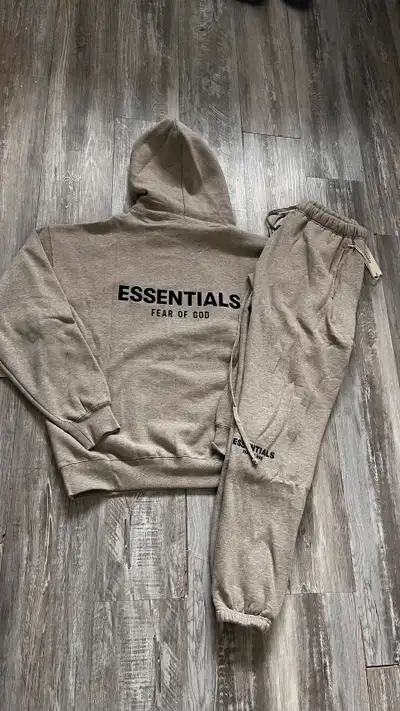 dark oatmeal essentials tracksuit , View more