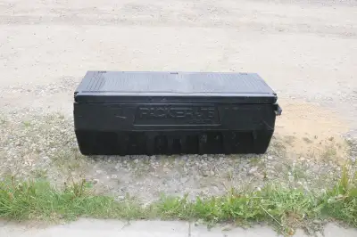 Truck cargo box in great shape. Missing one corner lock. No cracks. No damage. Don't need it anymore...