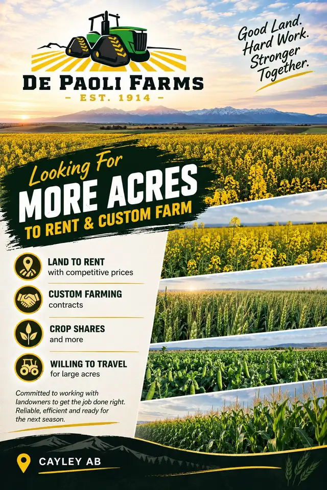 looking for farm land to rent 