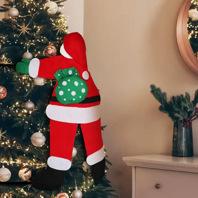 Christmas Hanging Santa Claus 54.4in Outdoor Decoration in Outdoor Décor in City of Toronto - Image 6