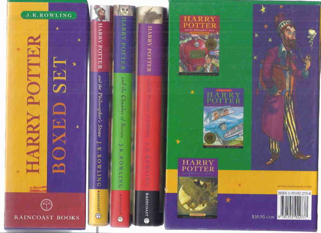 3 Raincoast Hardcover Harry Potter books in slipcase in Children & Young Adult in Oakville / Halton Region