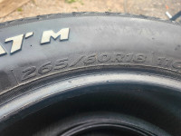 265 / 60 / 18 tires