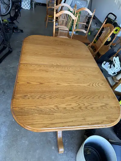 Oak Dining Table and 6 Chairs, View more