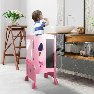 Wooden Folding Kids Kitchen Step Stool , View more