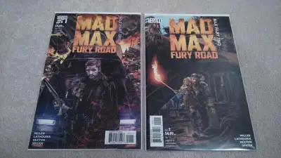 Mad Max Fury Road #1 and #2 - comic books Written by George Miller. Art by Mark Sexton. Cover by Tom...