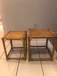 Vintage Wicker Nesting Tables!