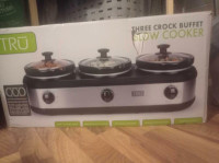 3 crock pot buffet slow cooker