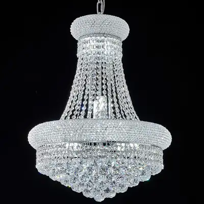 Homeooze 12 - Light Empire Crystal Chandelier Chrome BRAND NEW, View more