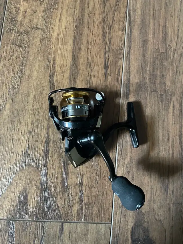 Fishing Reel and fishing line.