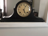 Antique cathedral Gong mantle winding chime clock by session 