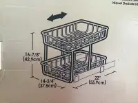 Wire storage sliding basket
