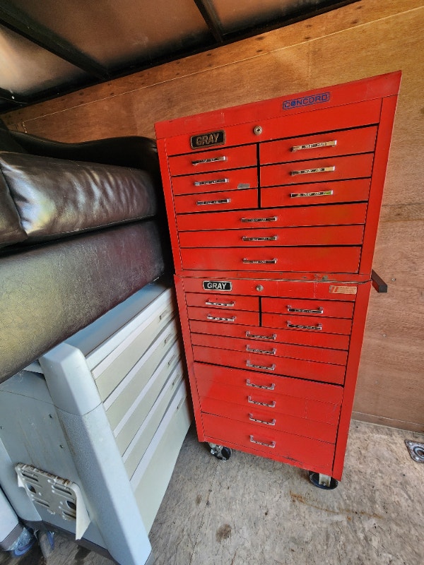 Gray Pro Tools Top & Buttom Professional Toolbox & Tool Chest Hand