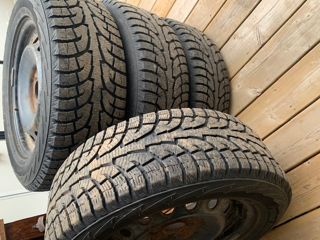 Snow tires on rims. in Tires & Rims in Barrie