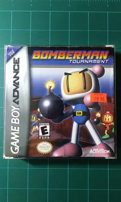 Nintendo Game Boy Advance Bomberman Tournament Box & Box Protector. No Game. $25 East Saint John