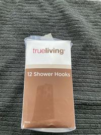 Clear TrueLiving Brand shower hooks