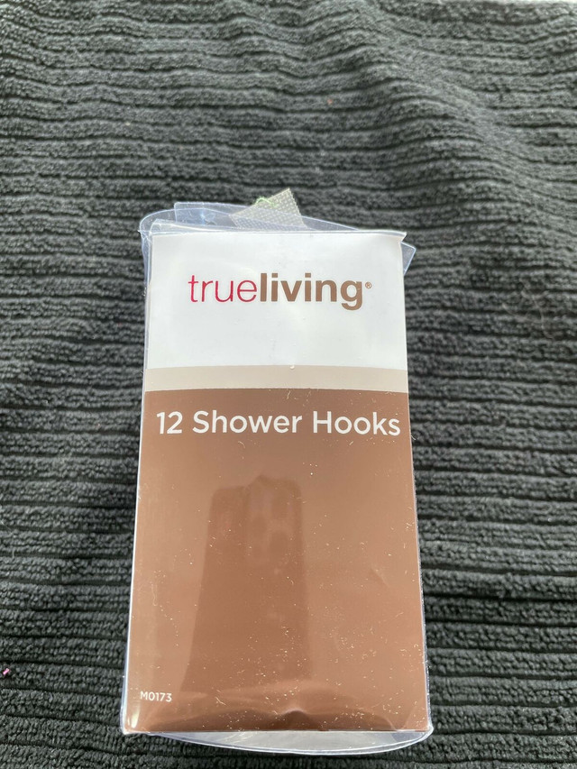 Clear TrueLiving Brand shower hooks in Bathwares in North Bay