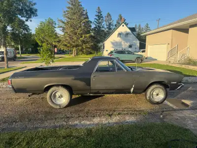 1968 El Camino SS clone SBC Car has a -fresh built 283, roller rockers, .60 over pistons, Big valve...