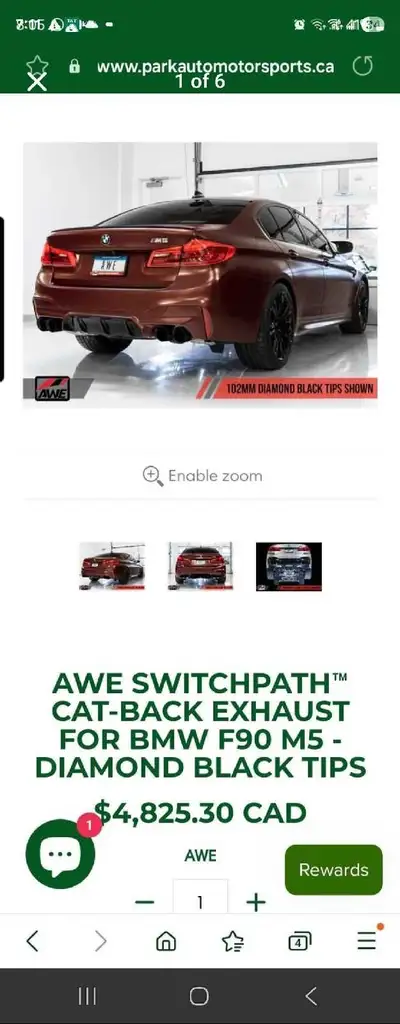 The catback exhaust I just put it on last year . But then my car got total loss from the hail stom i...