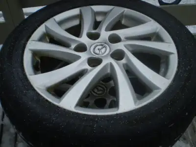 4 - 16 Aluminum Mazda Rims 10 Spoke with 5 x 114.3 Bolt Pattern All 4 Rims Have Mazda Badges * TIRES...