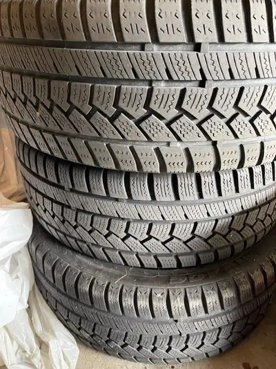 Used Winter tires with still good tread. One of the tires is blown but the rim is still good. Your c...