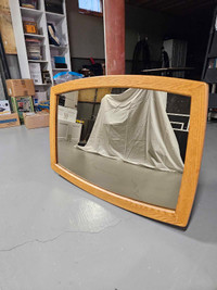 Solid framed mirror