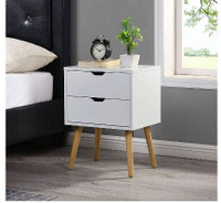 End Side Table Nightstand with Storage Drawer