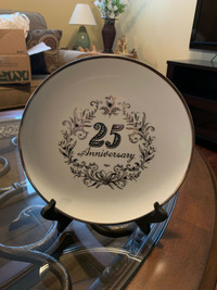 25th Anniversary Silver Plate