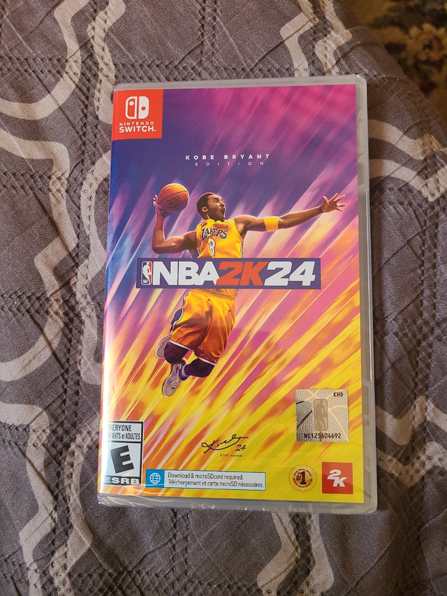 NBA 2k24 kobe Bryant edition new and sealed for nintendo  switch in Nintendo Switch in Cambridge