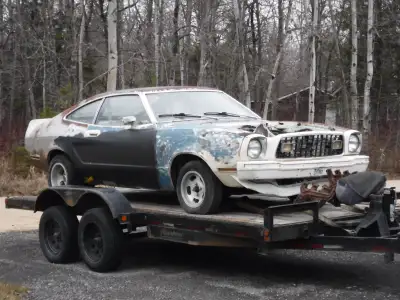 1976 MUSTANG COBRA II V6/AT 38000 MILES BARN FIND FROM USA ! THIS IS A PROJECT THAT WAS STARTED THEN...