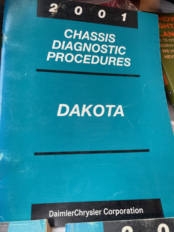 2001 DODGE DAKOTA 3 BOOK SET FACTORY DIAGNOSTIC PROCEDURE #W1364 in Textbooks in Edmonton - Image 4