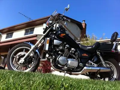 Excellent condition 1986 Honda Magna V45! Classic bike was Honda's response to Harley at the time wi...
