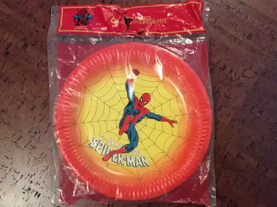 1978 Marvel Comics Spider-man Party Plates - Sealed Pack of 6, View more