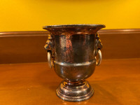 Vintage Viners of Sheffield Silver Plated Urn with Lions Heads