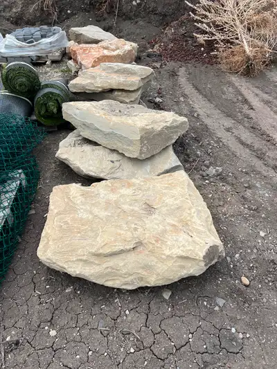 I have a bunch of sandstone steps available. They are various sizes. Looking for $125ea