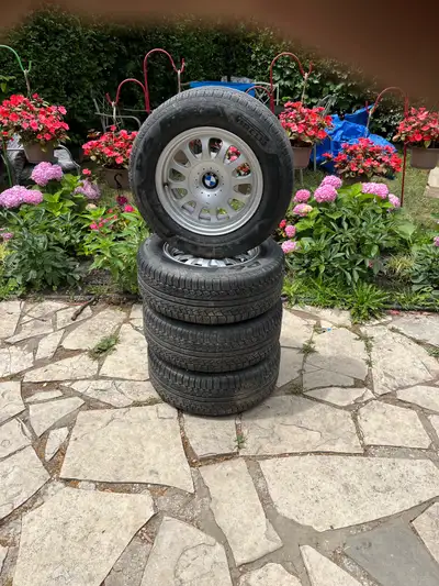 BMW e39 style 31 rims Fairly good shape on the surface, brake dust destroyed the inner rim but that...