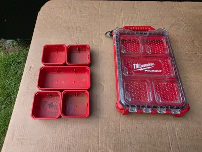 Milwaukee PACKOUT 5-Compartment Low-Profile Compact Small Parts, View more