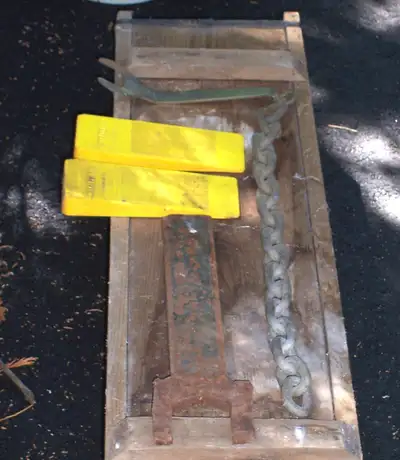 wood splitter wedges, chain, wrenches, View more