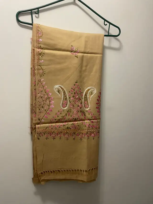 Beige Hand Embroidered Shawl  in Women's - Other in Oshawa / Durham Region - Image 2