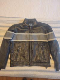 Boys Black Leather Jacket 