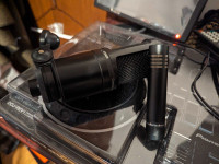 Audio Technica mics AT2020 and AT2021 condenser microphones